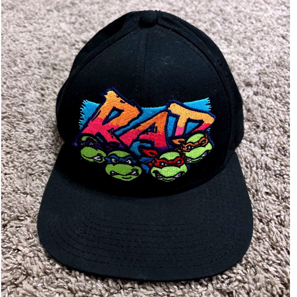 Nickelodeon Teenage Mutant Ninja Turtles TMNT Rad Snapback Hat Black